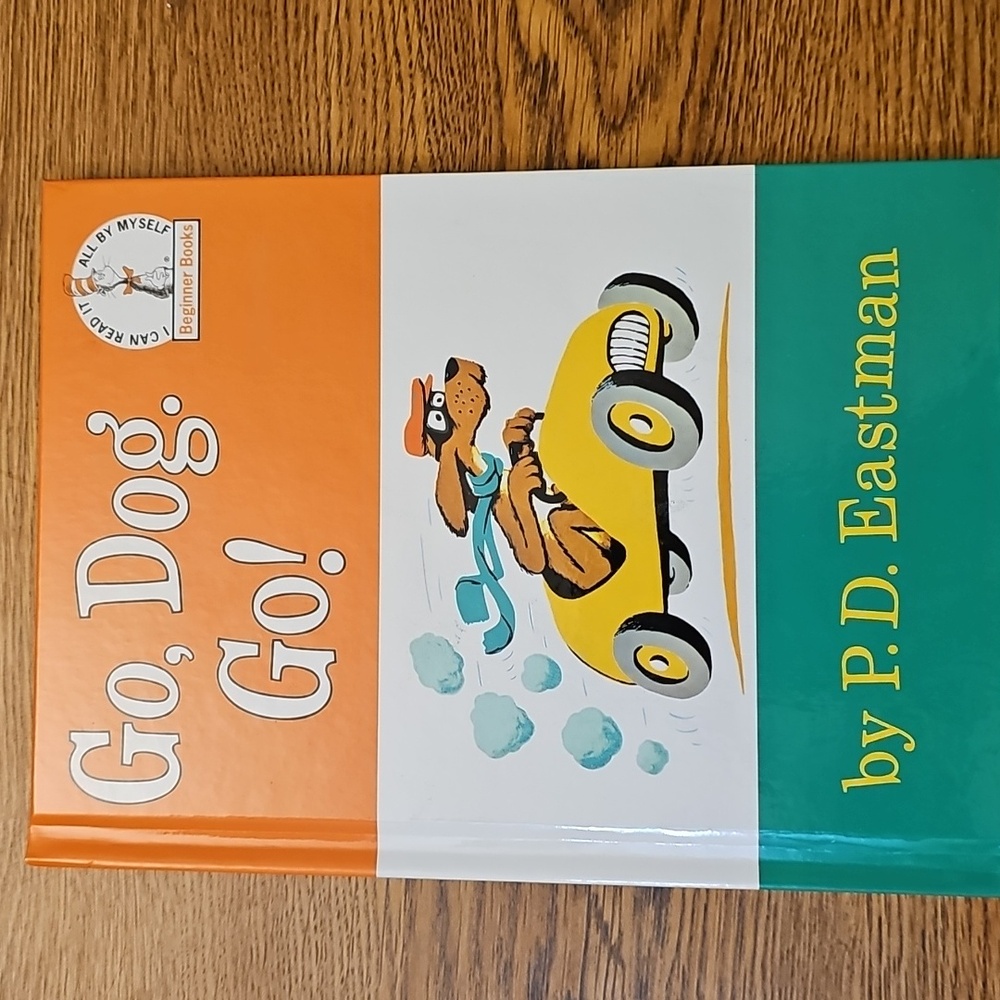 Go, Dog. Go! by P.D. Eastman - Orange, Green, and White Cover